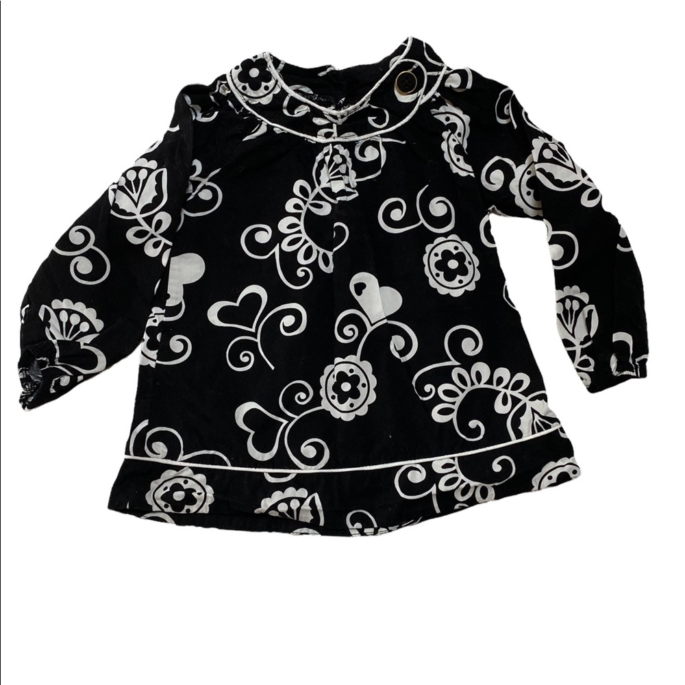 Maggie & Zoe Black & White Top sz. 24 months